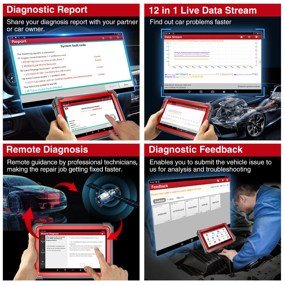 LAUNCH X431 IMMO Plus OBD2 Diagnostic Tools X-PROG 3 Car Key Programmer Anti-Theft Programming Auto Scanner Immobilizer