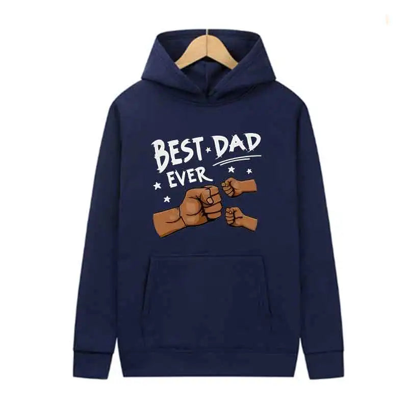 Autumn Black Men Trend Hoodies Women Casual Streetwear Best Dad Print Sweatshirts Long Sleeve Harajuku Y2K Tops Spring White