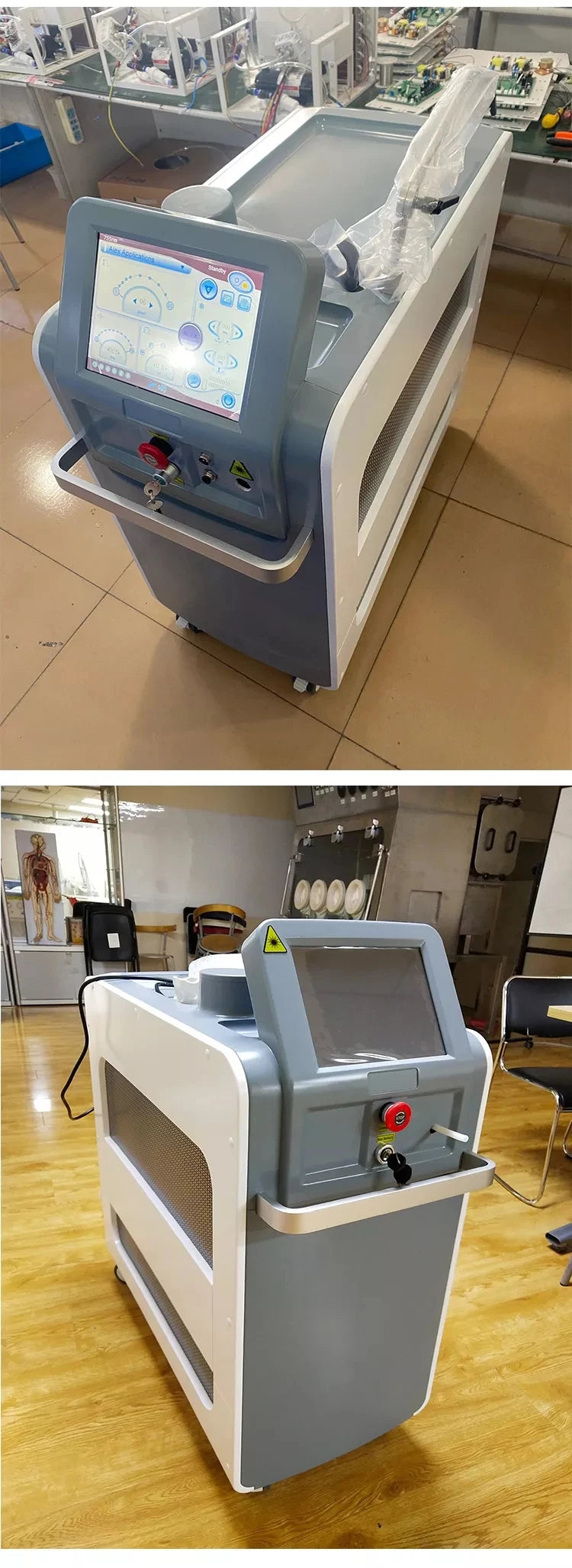 Professional Painless Hair Removal Clinic 808NM Alexandrite Machine