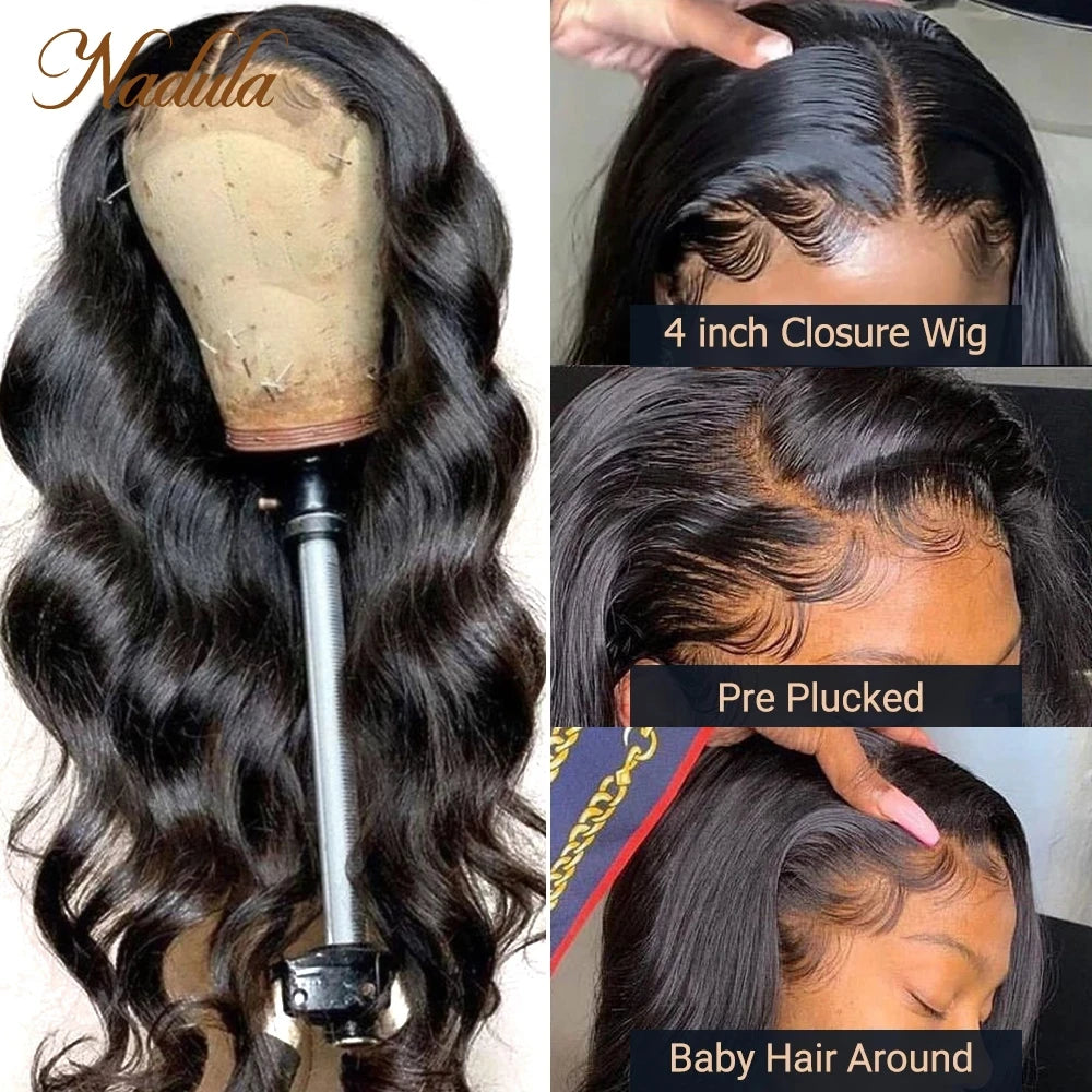 Nadula Hair Lace Front Wigs 13x4 Brazilian Body Wave Wig Human Hair Wigs 13x6 360 Full Lace Wig For Women Swiss Lace Body Wave