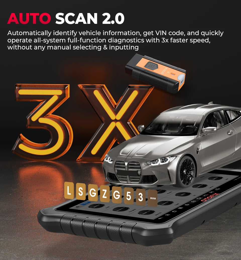 OTOFIX D1 PROS2 Diagnostic Scanner ECU Coding BiDirectional Control Bluetooth Diagnostic Tools 2 Years Free Update OBD2 Scanner