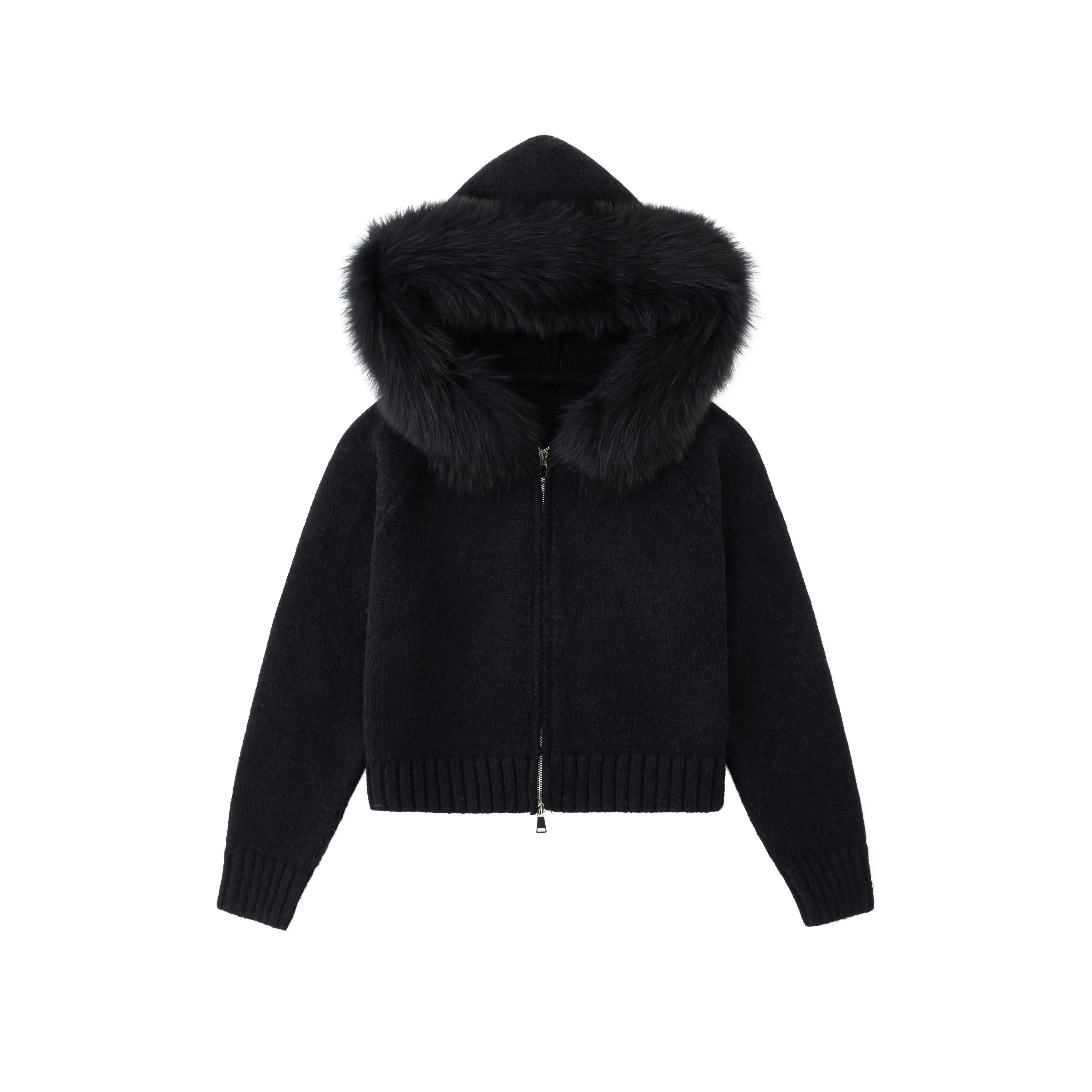 Winter Women Old Money Girl Long Sleeve Full Zip Cardigan Sweater Cuddly Hoodies Knitwear 2000s Aesthetic Korean Fashion Sweater