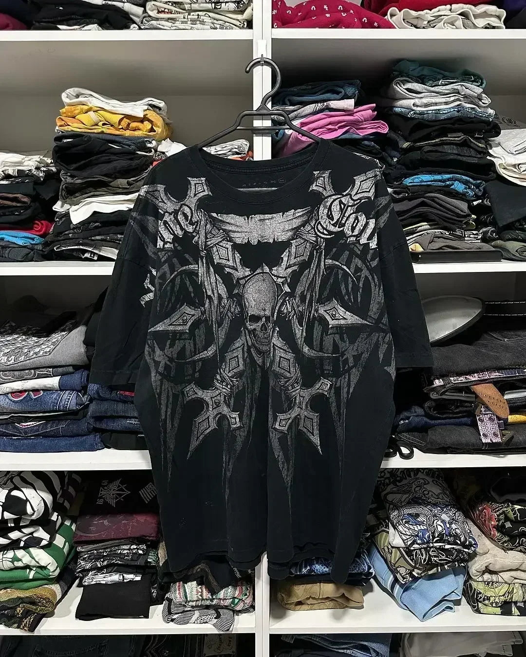 Y2K Gothic Harajuku Splice Printing White Long Sleeve New Punk Hip Hop Sexy T shirt Fashion Casual Pure Cotton Loose Tops Unisex
