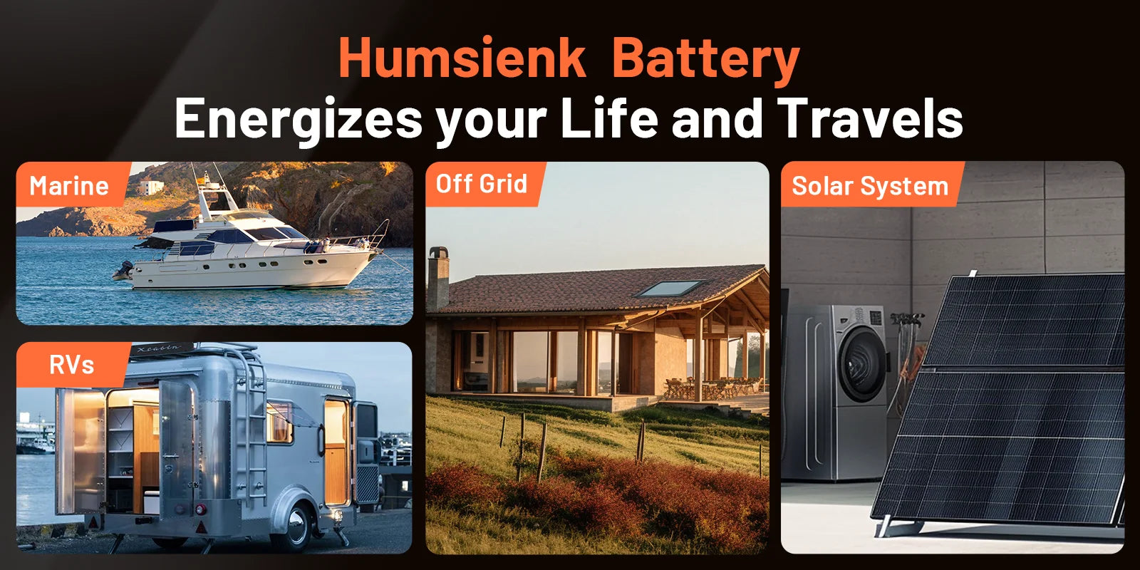 Humsienk 48V 100Ah LiFePO4 Battery WALL-Mounted Bluetooth &Real-time Monitoring Display 100A BMS For Inverter, RV, Solar Energy
