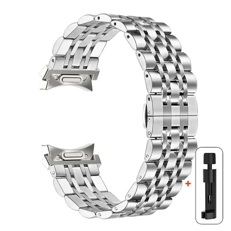 No Gaps Stainless Steel Strap For Samsung Galaxy Watch 6 5 4 44mm 40mm 5Pro 45mm Band Watch 6 4 Classic 43 47mm 42/46mm Bracelet