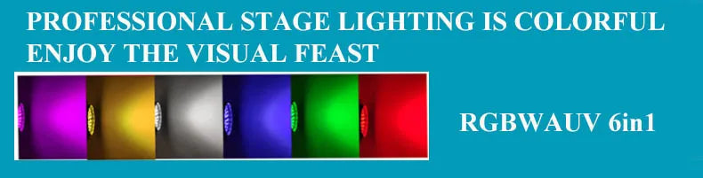8Pcs 6x18w LED RGBWA+UV 6in1 Wireless Battery Led Stage Up Par Light With Bar Flightcase Disco Party Home DJ Professiona