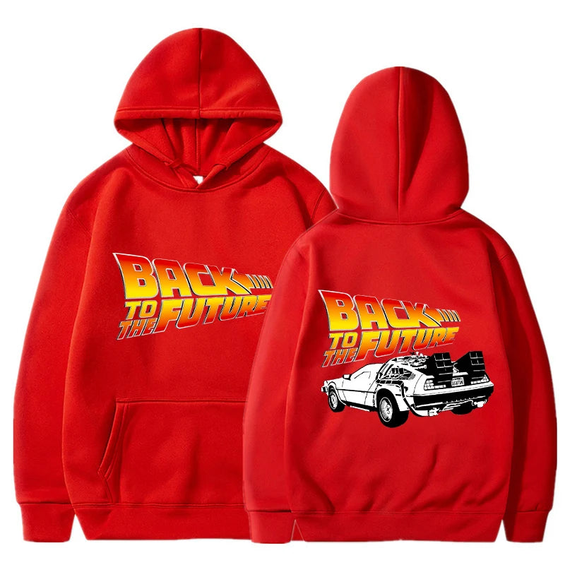 Back To The Future Hoodies Men Fashion Graphic Printed Long Sleeve Sweatshirts Women Casual Harajuku Pullover Tracksuit Sudadera