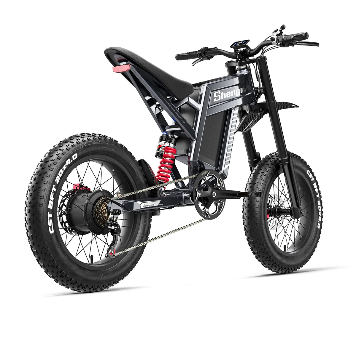 Shengmilo S900 60V30AH Battery electric bicycle,Adult 1500W E-bike Men's E-Mountain ebike , 20" Fat Tire Electric Bike
