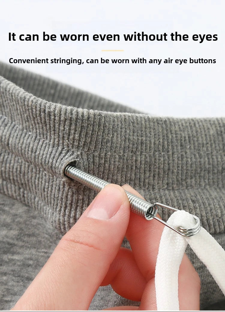 Bendable Spring Drawstring Threader Clip Pants Hoodies Elastic Band Lace Cord Flexible Drawstring Thread DIY Sewing Accessories
