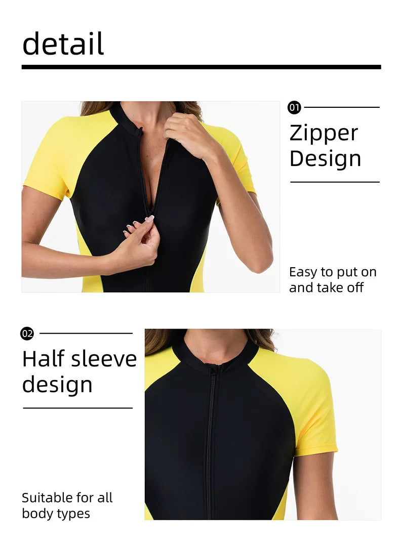 Women's Speed Suit Swimsuit 2025 New Style Thermal Bath Slimming plus Size Pure Desire Swimming Pool Competition Special