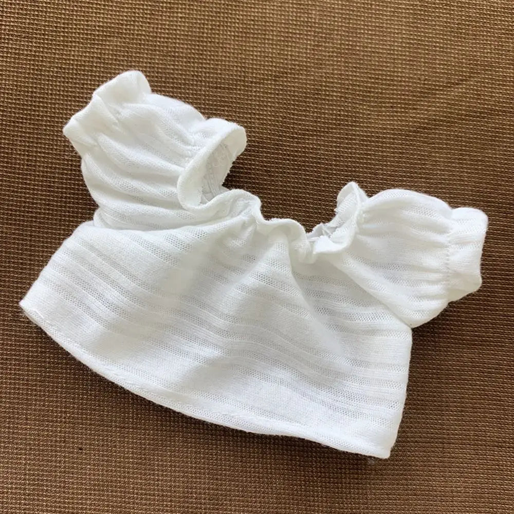 Head Cover 20cm Cotton Doll Dress Shoulder Strap Skirt Hoodies Cotton Doll Clothes DIY Dress Up Sweet Plush Toy Clothes