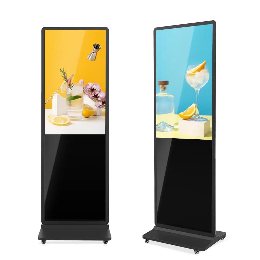 65 Inch 4K Digital Signage Kiosk Indoor Floor Standing Commercial Monitor Advertising Display LCD Totem with HDMI Input Player
