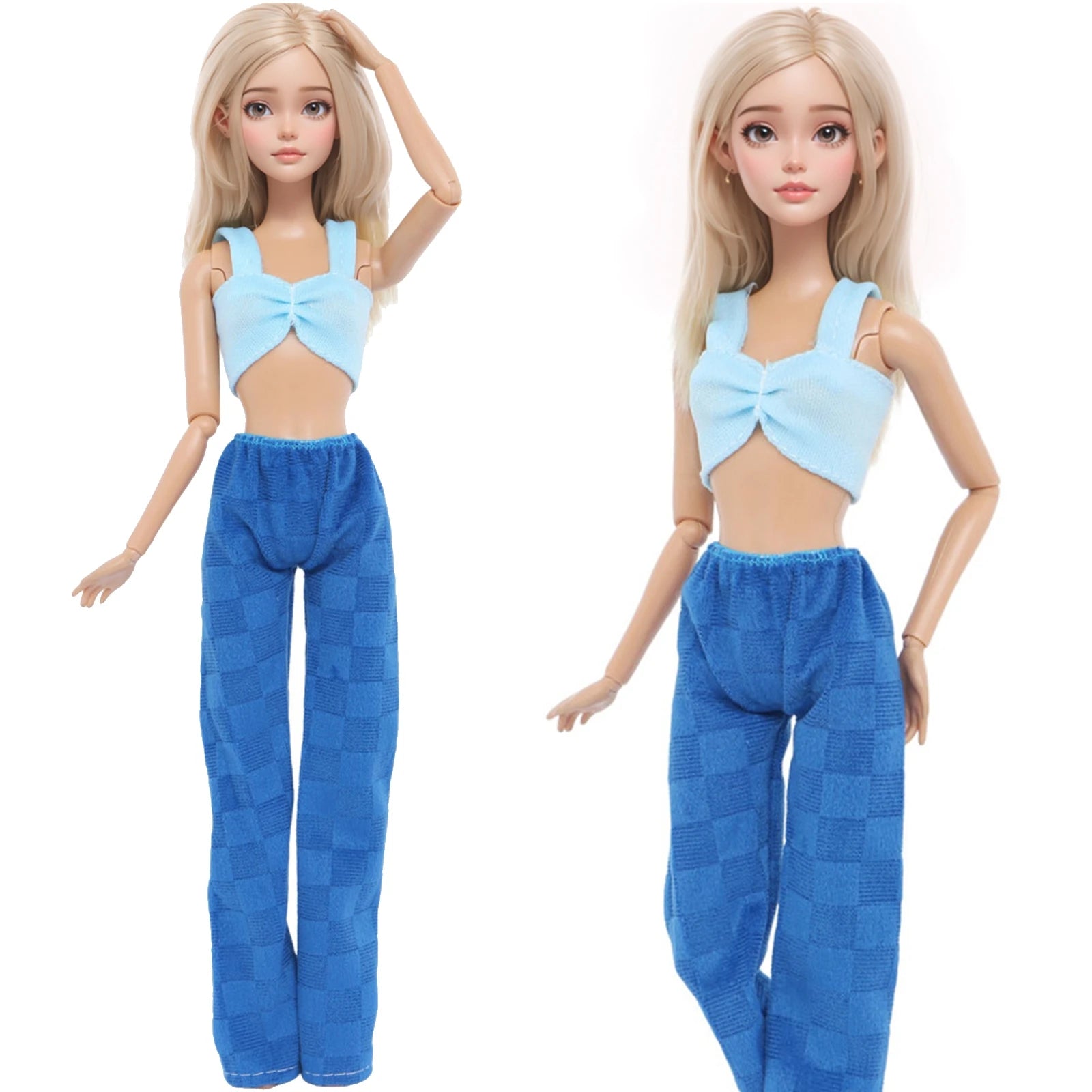 Blue Series Doll Outfit 30cm Doll Dress Swimsuit Tops Pants Skirt Party Gown 11.8 Inch Doll Clothes Accessories 1/6 Toy Gift