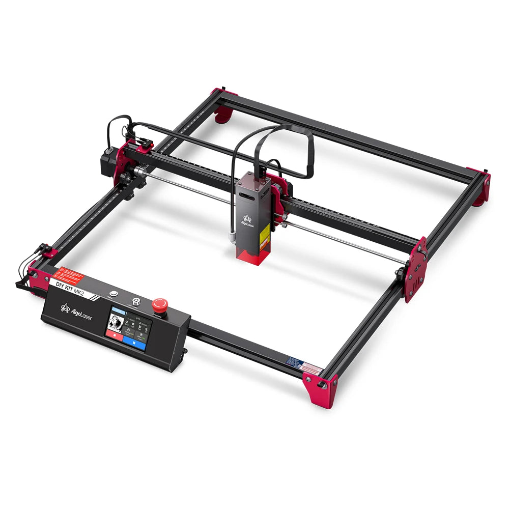 AlgoLaser DIY KIT MK2 Laser Engraver 10W Output CNC Laser Cutter DIY Laser Engraving Machine Cutting Tool Add 3.5IN Touch Screen