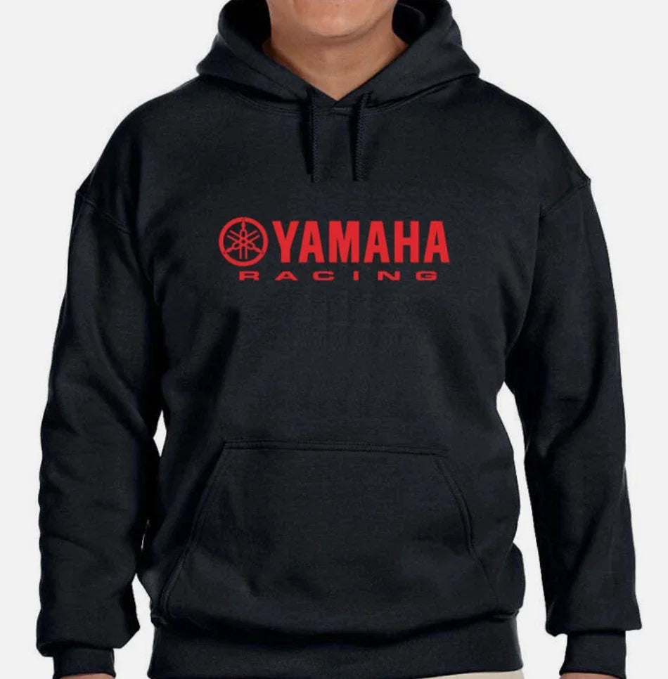 Yamaha racing motorcycle hoodie, autumn and winter men's fashion street hip-hop sweater, women's outdoor sports jacket