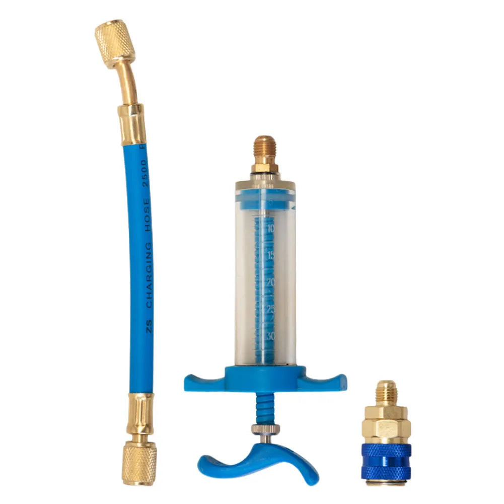 Car Oil Injection Tool 1Oz Air Conditioning Oil Injector Low Side Refrigerant Fluid Filler Tube for Vehicle Home Air Conditioner