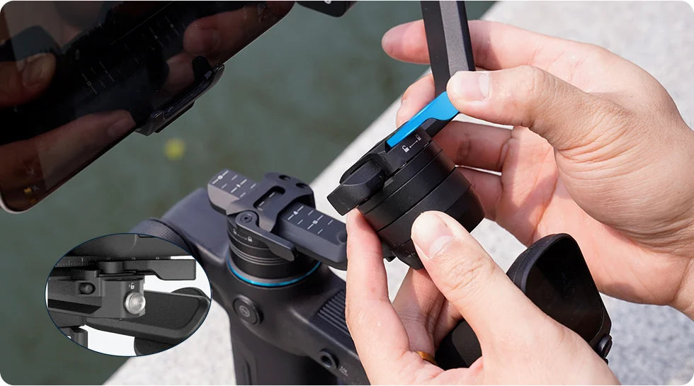 FeiyuTech SCORP Mini-3 Kit All-in-One Gimbal with Built-in AI Smart Tracking 2.0kg load, for Mirrorless Action Camera Smartphone