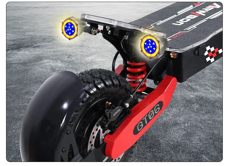 Arwibon GT06Plus Adult Electric Scooter,Speed up to 35MPH, 52V23.4AH ,11 Inch Off-Road Tires, Foldable Sports Commuter E-Scooter