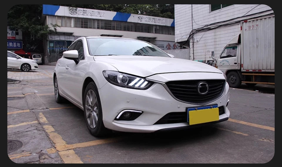 Head Lamp For Mazda 6 Atenza 2013-2017 Mustang Headlights Fog Light Day Running Light DRL H7 LED Bi Xenon Bulb Car Accessory