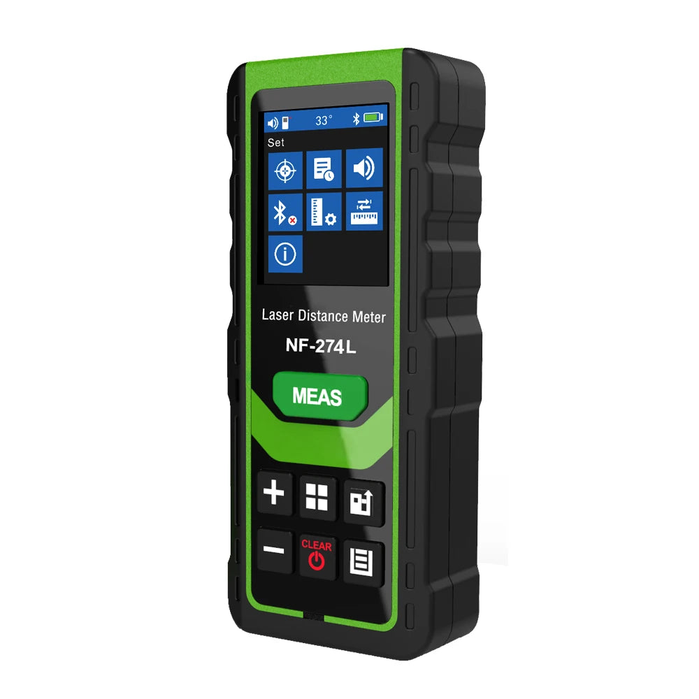 Noyafa Nf-274l Green Laser Distance Meter 60m Rangefinder Laser Range Tape Finder Measure Electronic Level Test Tools