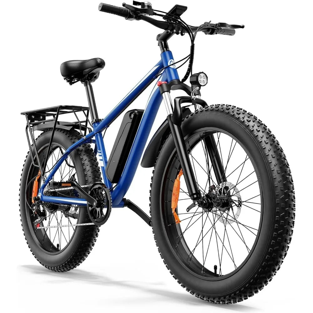 Electric Bike for Adults Peak 1500W Electric Bicycle 48V 15AH (720WH) Battery Electric Bike 26" Fat Tire Mountain,Customized