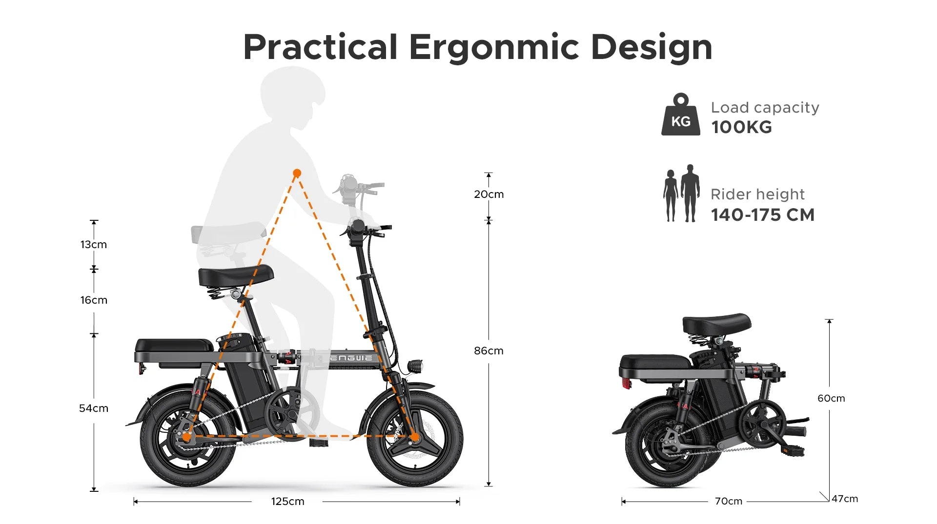 Electric Bicycle 1200W motor 48V 29AH Folding Mountain E-bike Engwe X26 X24 X20 26Inch Fat Tire Urban Commuting Electric Bike