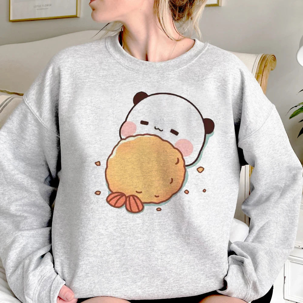 Bubu Dudu hoodies women funny long sleeve top anime pulls hoddies female streetwear clothes