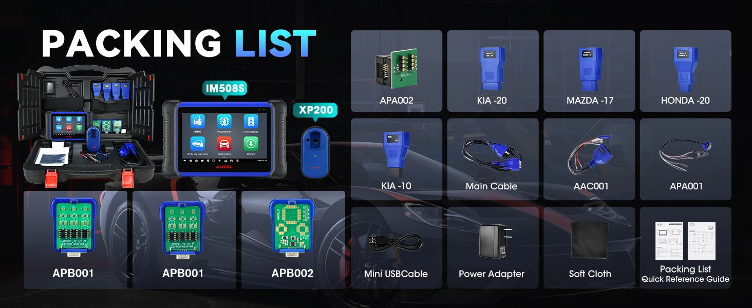 Autel MaxiIM IM508S XP200 Car Key Programming Tool Diagnostic Tool All-in-One Key Programmer OBD2 Scanner Updated of IM508