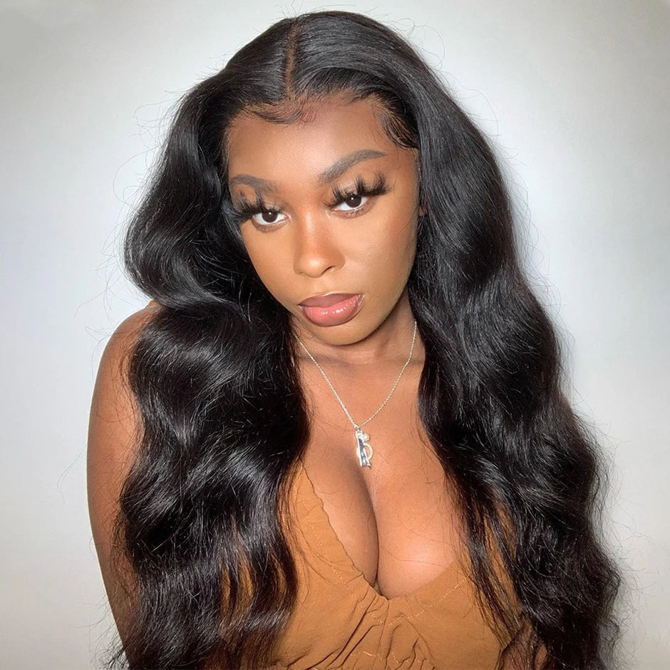 250% Density Body Wave Wig 13x4 HD Transparent Lace Frontal Human Hair Wig For Black Women YAWAWE Body Wave Lace Frontal Wigs