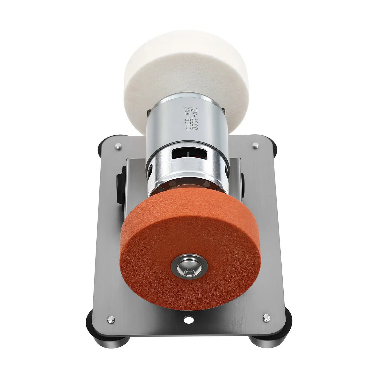 96W Benchtop Sander, Small Grinder Adjustable Variable Speed Table Grinder 6000 RPM for Metal Grinding Polishing DIY