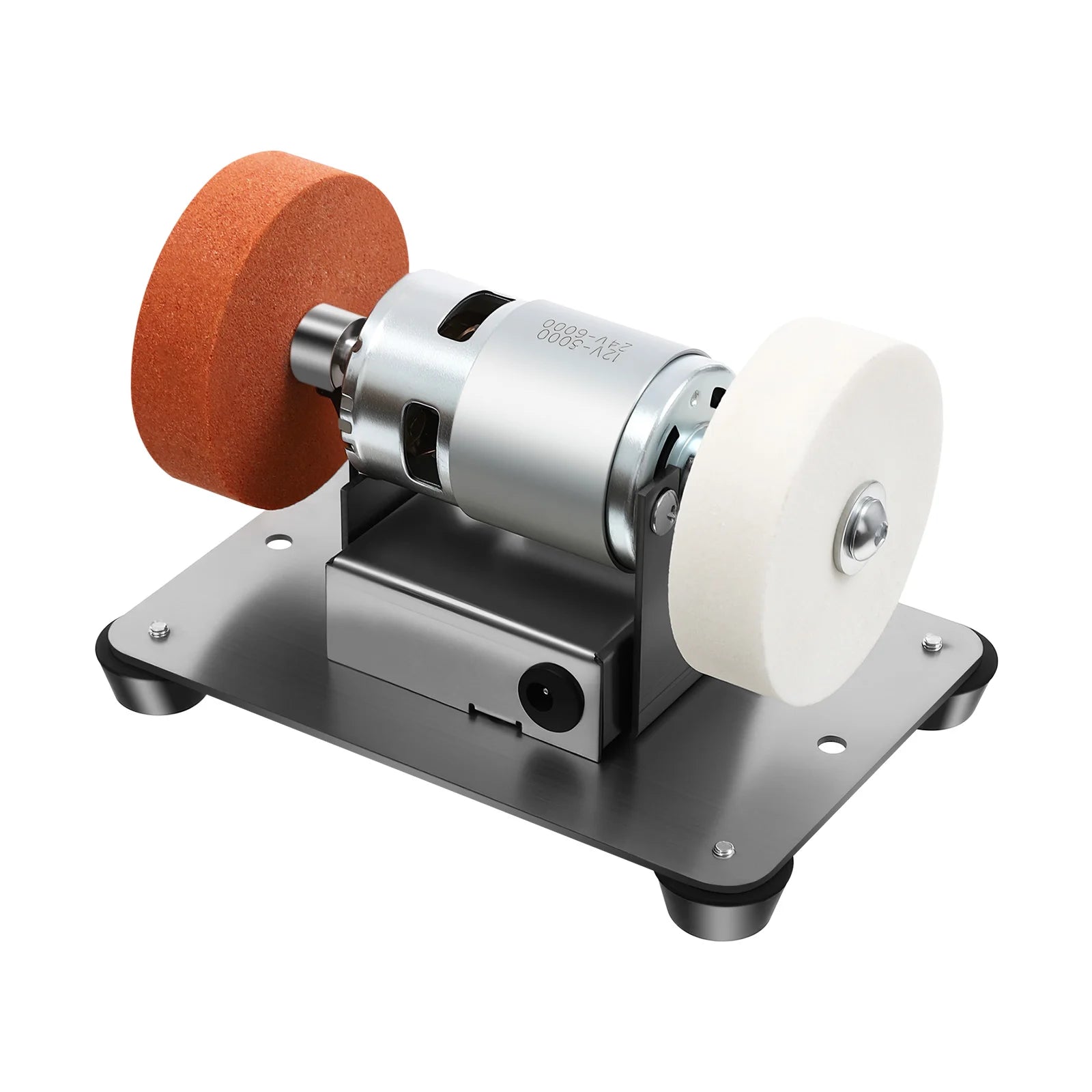 96W Benchtop Sander, Small Grinder Adjustable Variable Speed Table Grinder 6000 RPM for Metal Grinding Polishing DIY