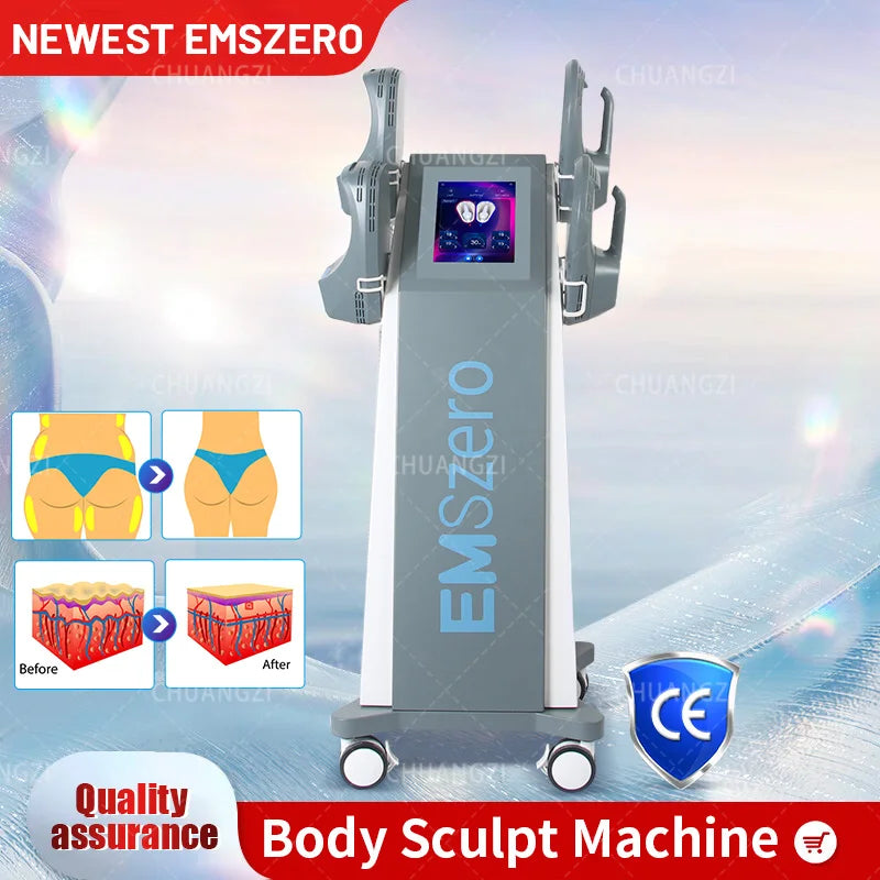 EMSzero Neo 15Tesla 6500W EMS Body RF Sculpt Machine Body Slimming Fat Burn Muscle Training Home Salon Use