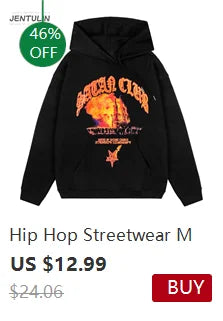 Oversized Men's Clothing Streetwear Sober Print Autumn Hip Hop Korean Long Sleeve Y2k Tops Tee Cotton Graphic Unisex Tshirt Goth