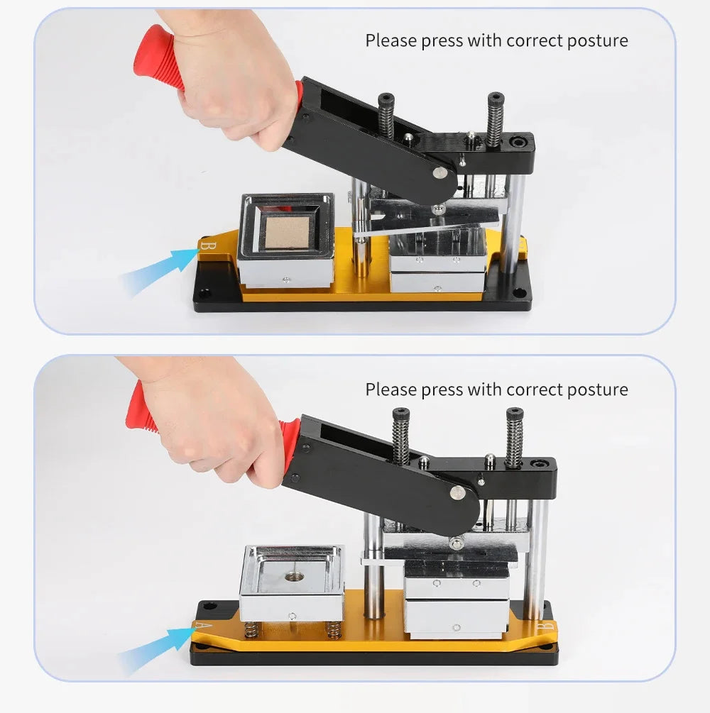 50×50mm Square Refrigerator Magnet Press Machine Fridge Sticker Making Machine With A Paper Cutter And 100Pcs Blank Consumables