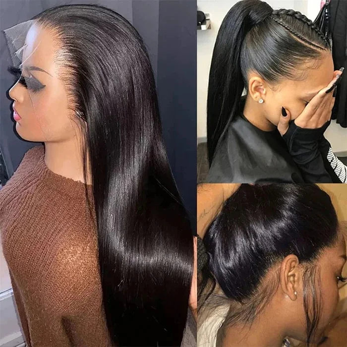 250% Full lace wig human hair wigs 100% human hair Brazilian PrePlucked hd Lace wigs 360 Straight human hair full lace wig