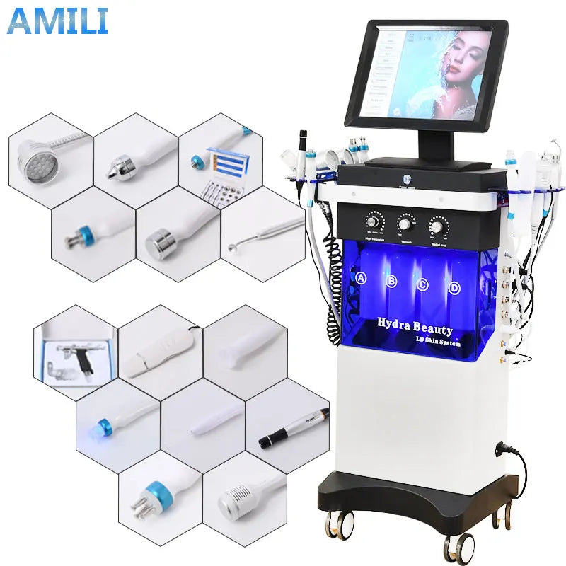14 In 1 hydro facial Machine Skin Peeling hydra beauty facial Hydradermabrasion Korea Aqua Peel Machine beautiful equipment