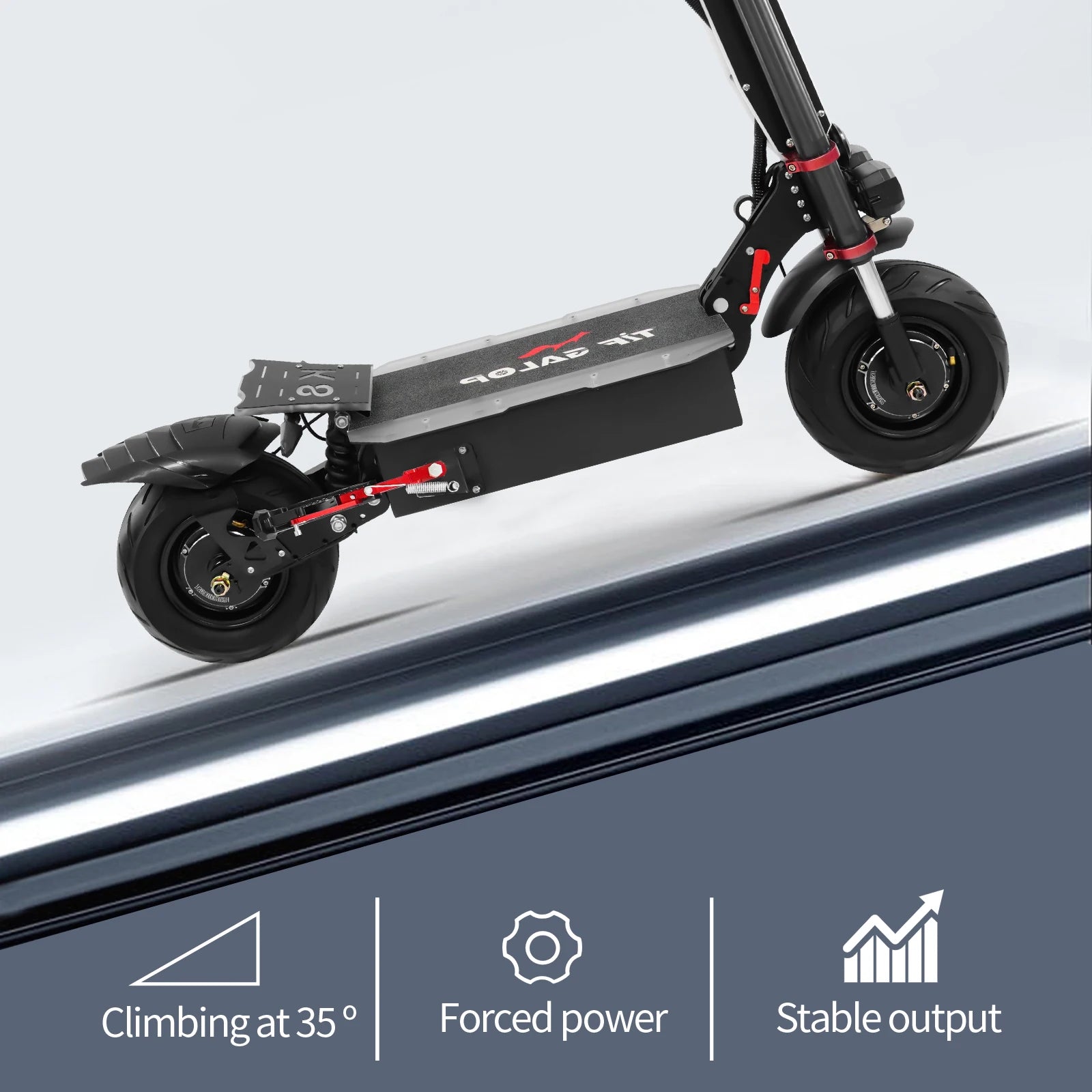 TIFGALOP K8 Adult Foldable Electric Scooter 12 Fat Tireh tire,E-mountain scooter 3000W*2 Motor 60V38AH Battery City Escooter