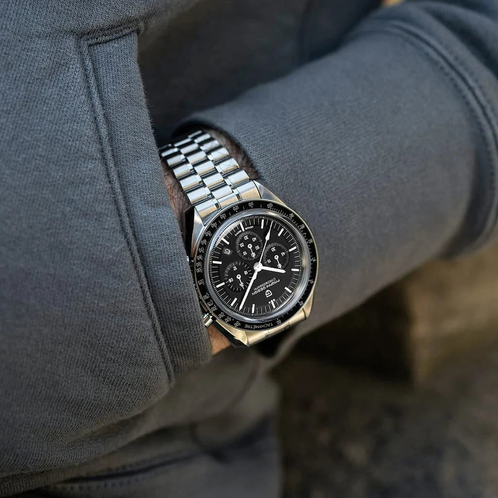 PAGANI DESIGN 2026 New Saturn Watch Luxury Quartz Watches For Men Stainless steel Luminous AR Sapphire crystal Chronograph Man