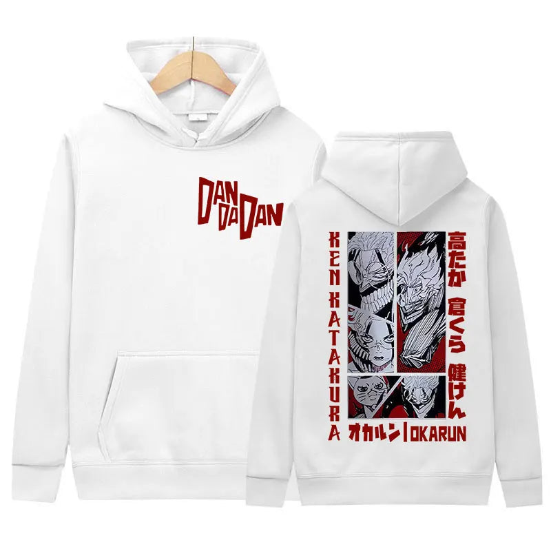 Japan Funny Anime Peripherals Dandadan Graphic Print Hoodies Men Women Harajuku Unisex Vintage Pullovers Oversized Sweatshirts