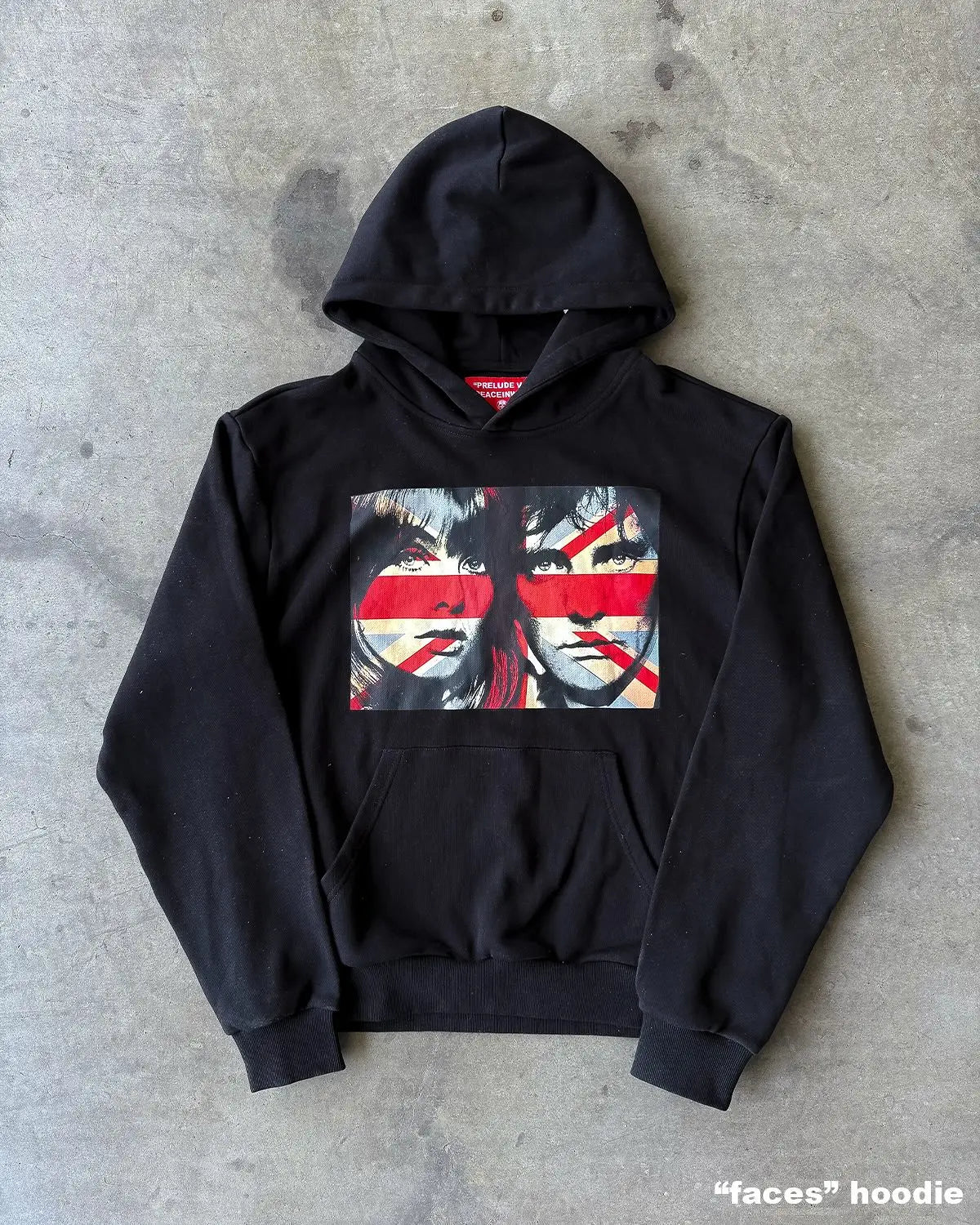 British flag printed cardigan hooded fashionable solid color oversized sweatshirt Y2K Harajuku Hip Hop Gothic casual clothes