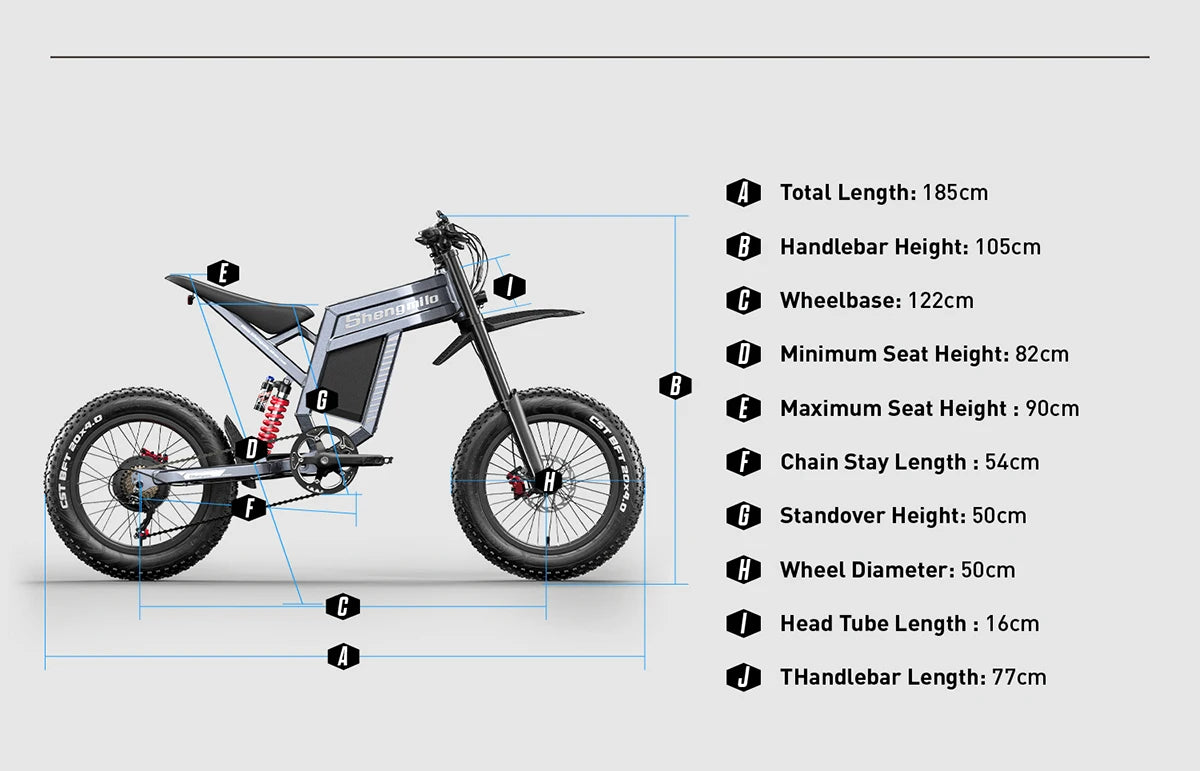 Shengmilo S900 60V30AH Battery electric bicycle,Adult 1500W E-bike Men's E-Mountain ebike , 20" Fat Tire Electric Bike