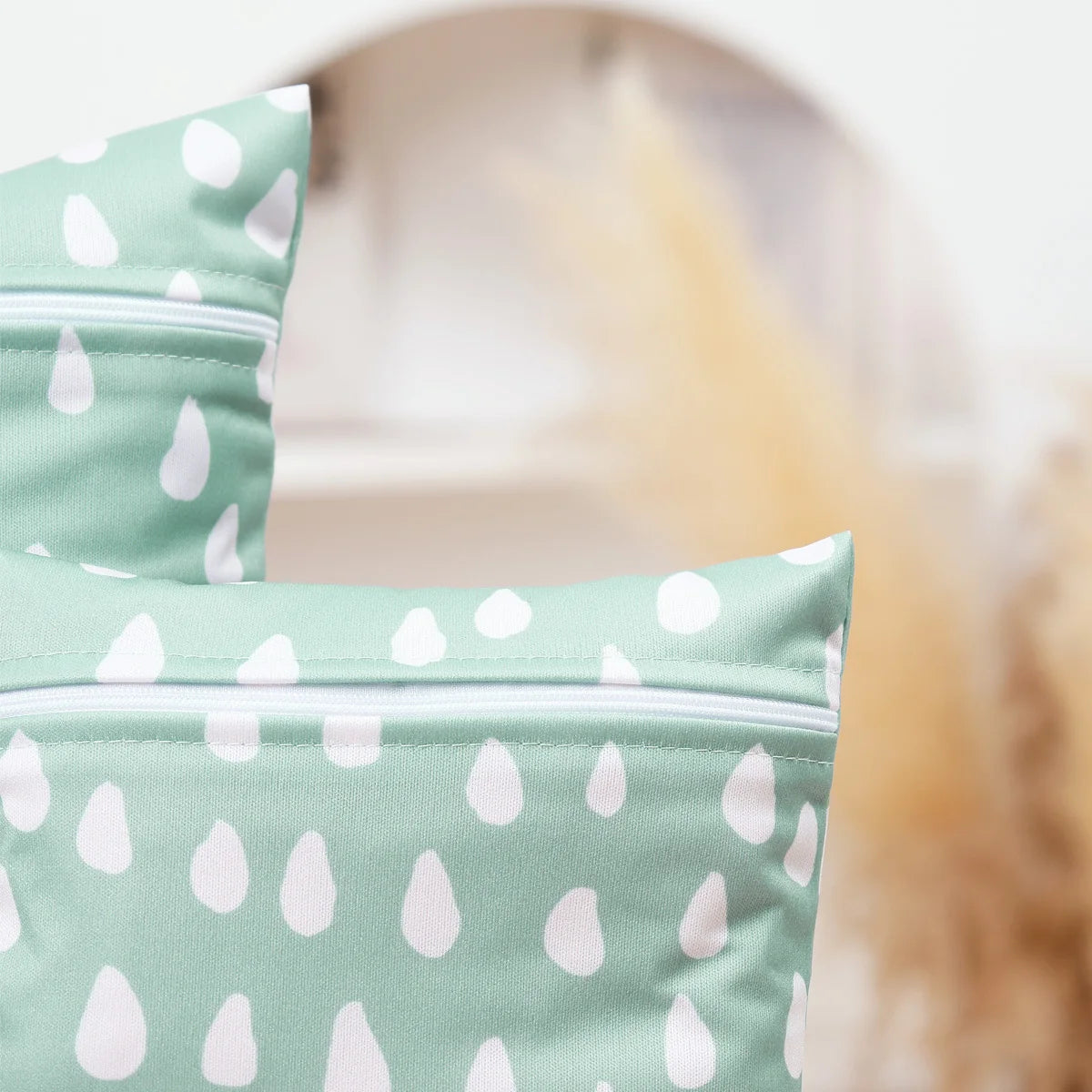 Happyflute 3pcs Different Size Waterproof Wet Bag For Cloth Diapers&Breast Pump Part Organizer For Swimsuit Wet Clothes