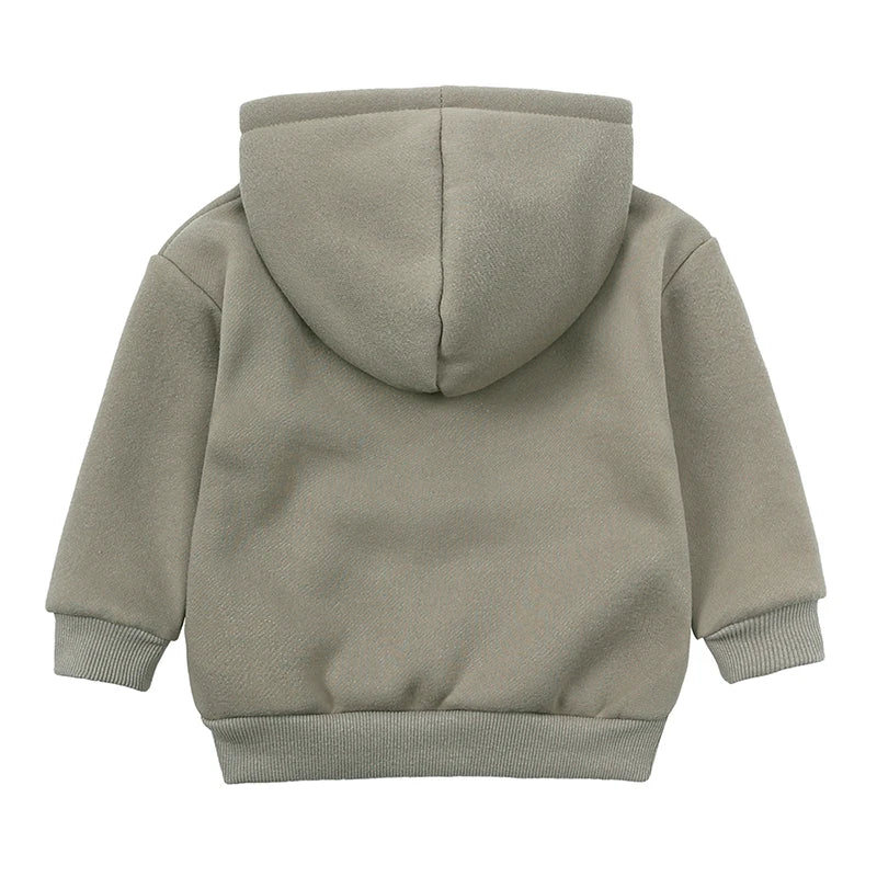 Children Fleece Winter Outfit Toddler Cotton Solid Hoodies Pullover Sweatshirt Pants Tracksuit Set Kids Boy Girl Warm Sweatsuits
