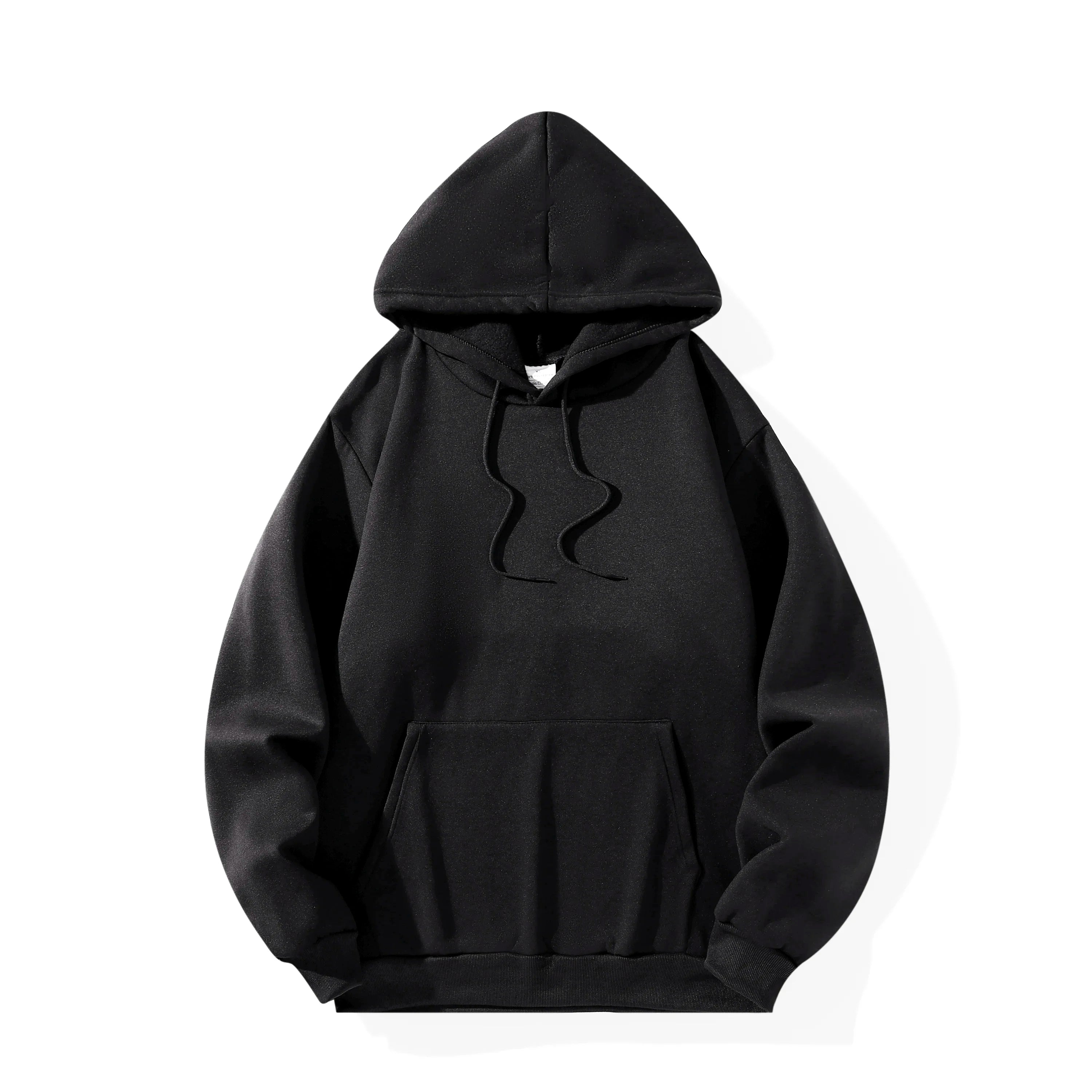 Solid Color Sports Casual Hoodies Men Women Spring Autumn Fleece Warm Sweatshirts Hip Hop Streetwear Fashion Loose Pullover Tops