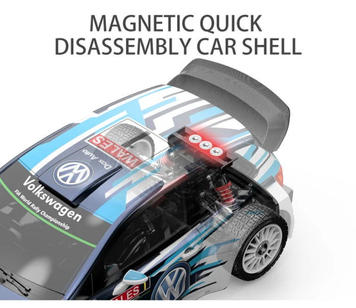 Hyper Go MJX 7304 WRC Remote Control Car 7303 1/7 Drifting Car Rally Car Drifting Four-Wheel Drive Rally Car Model Toy