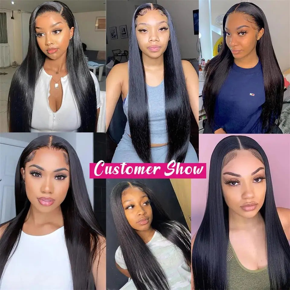AliPearl Hair Real HD 5x5 Lace Closure Wig Human Hair Wigs Brazilian Straight Human Hair Wig Pre-Plucked For Women