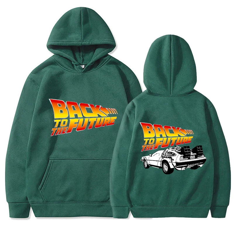 Back To The Future Hoodies Men Fashion Graphic Printed Long Sleeve Sweatshirts Women Casual Harajuku Pullover Tracksuit Sudadera