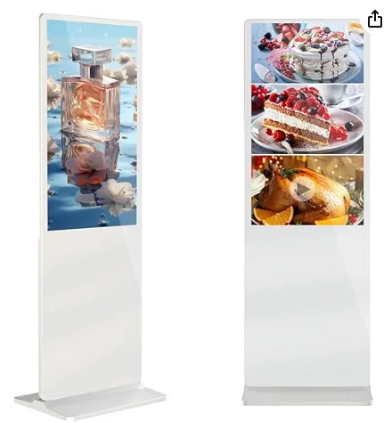 65 Inch 4K Digital Signage Kiosk Indoor Floor Standing Commercial Monitor Advertising Display LCD Totem with HDMI Input Player