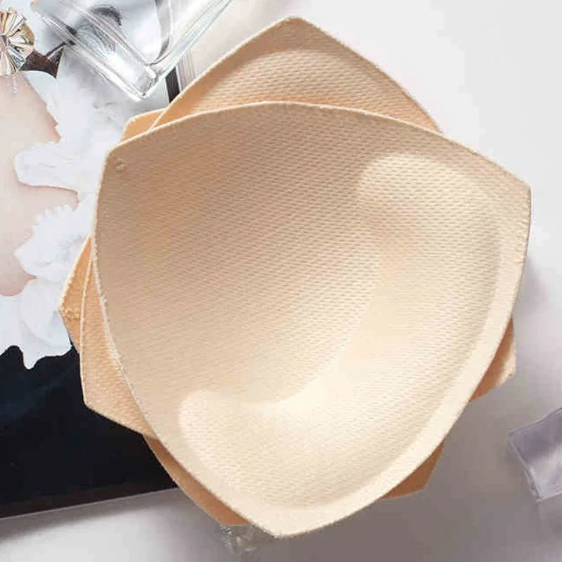 Triangle Sponge Push Up Bra Pads Set for Women Invisible Insert Swimsuit Bikini Breast Enhancers Chest Cup Pads Accessories
