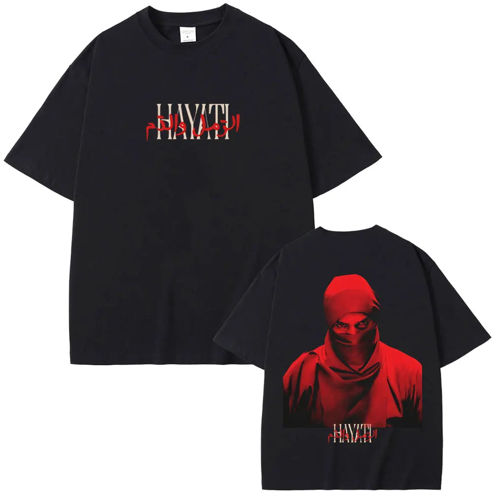 Rapper Niro OX7 Album Graphic T-shirt Men Women Hip Hop Fashion Pop Music T-shirts Male Casual Cotton Vintage T Shirt Streetwear
